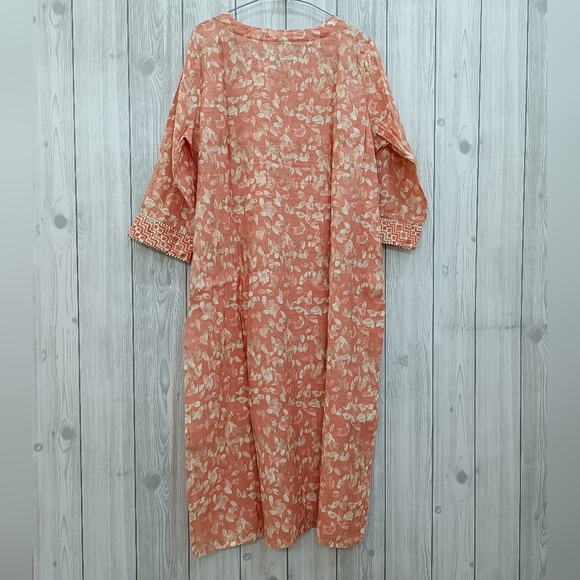 Partywear kurta plazo dupatta set - Picture 3 of 11